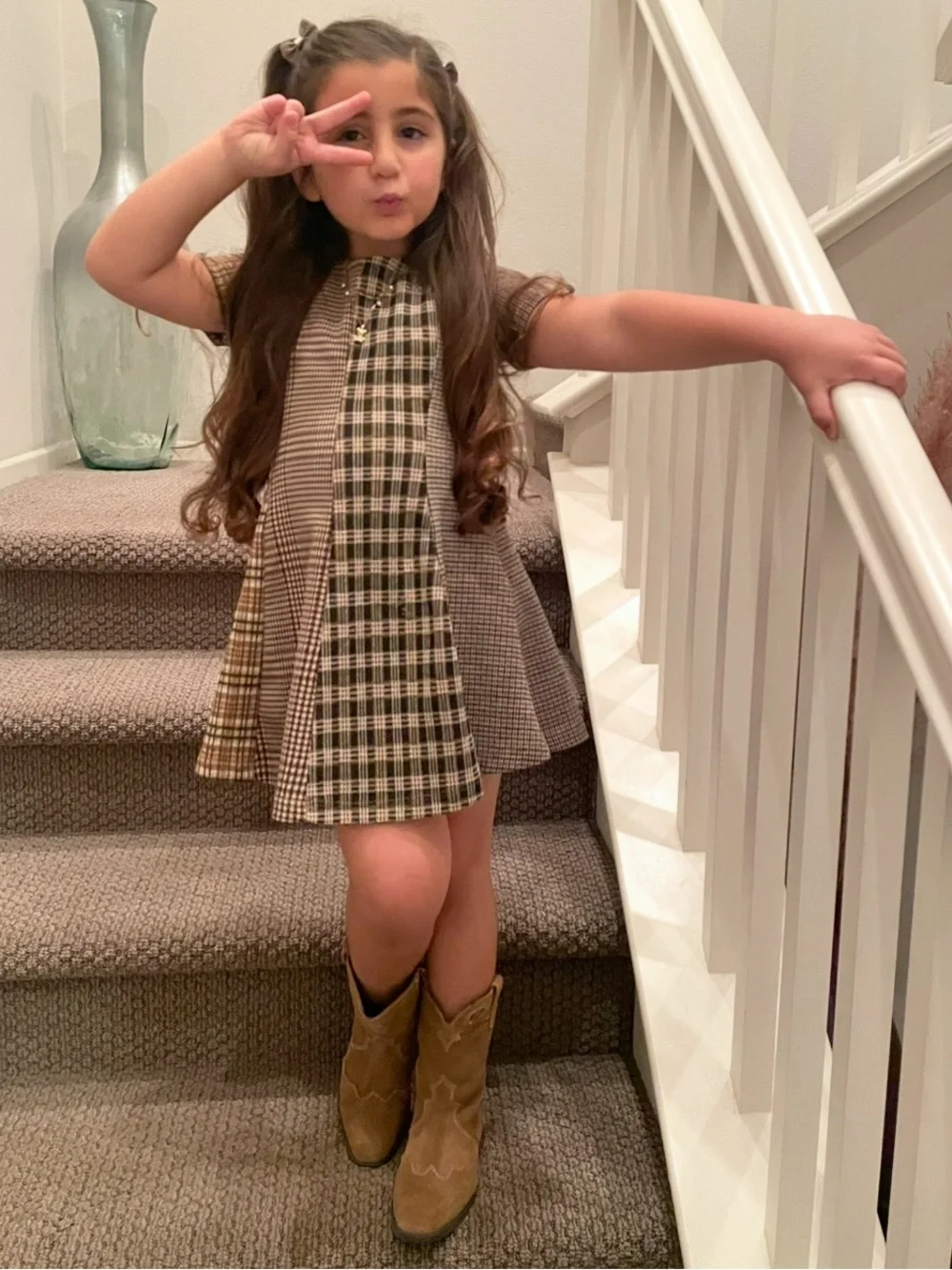 Zara Split Leather Cowboy Boots